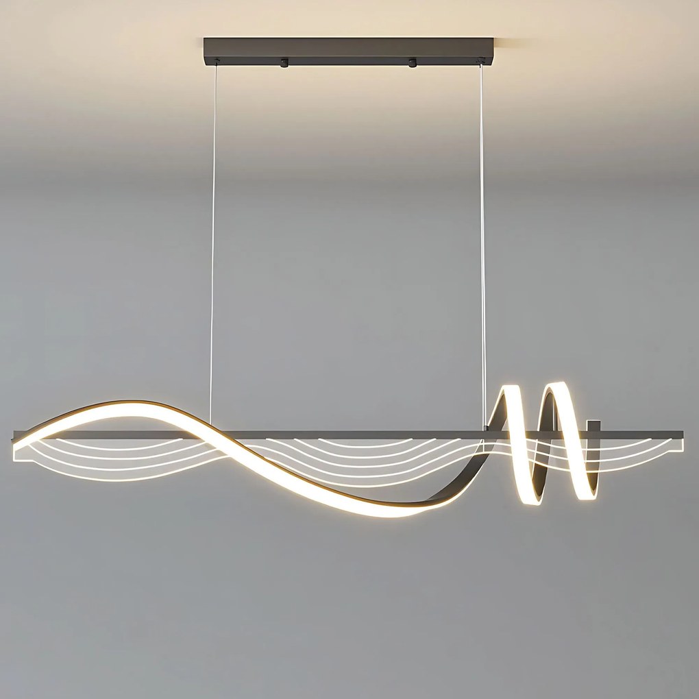 Toolight Toolight, závesné LED svietidlo 100 cm, 3000K, LHJ041-CP, čierna, OSW-50019