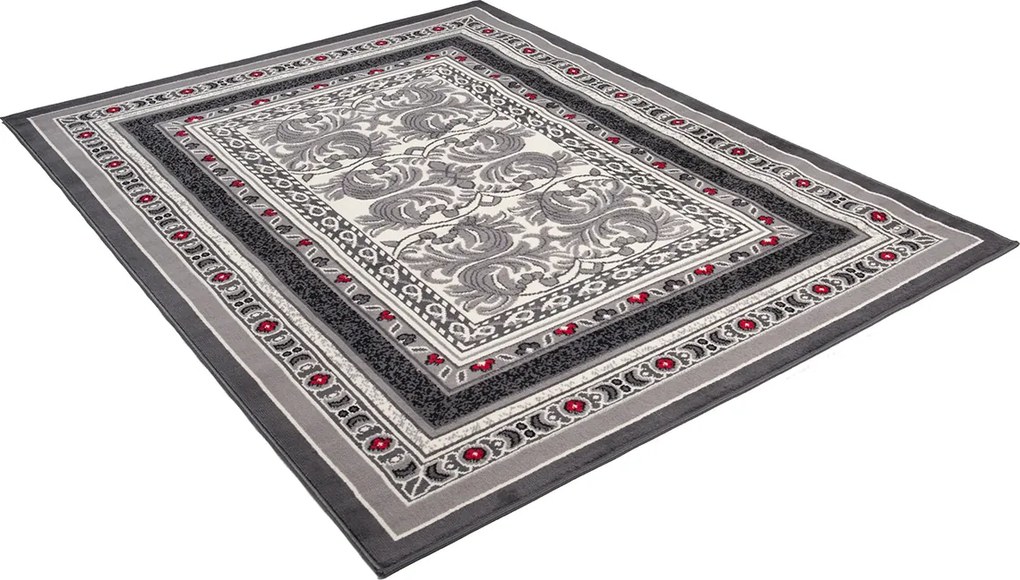 TA Koberec E950B DARK GRAY CHEAP PP CRM Sivý Obdĺžnikový Rozmer: 120x170 cm