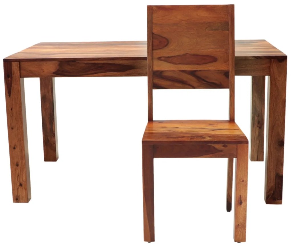 furniture-nabytek.cz - Rustikální jídelní set pro 4 osoby z indického masivu palisandr
