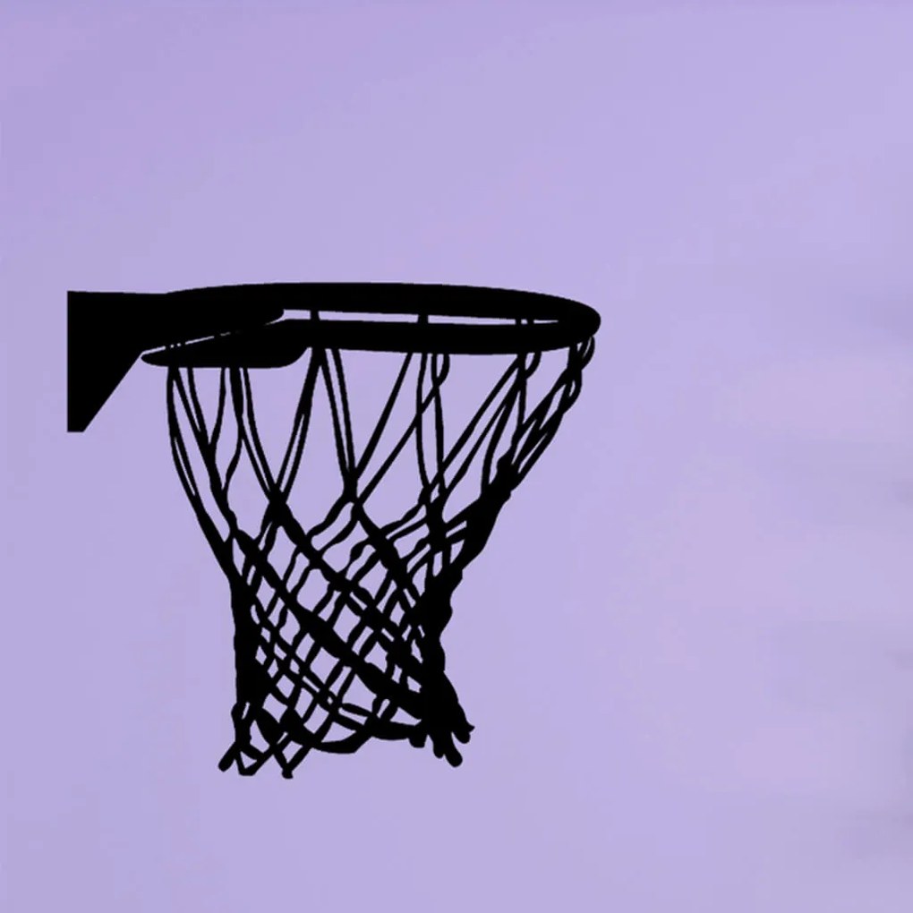 Veselá Stena Samolepka na stenu na stenu Basketbalový kôš Farba: černá