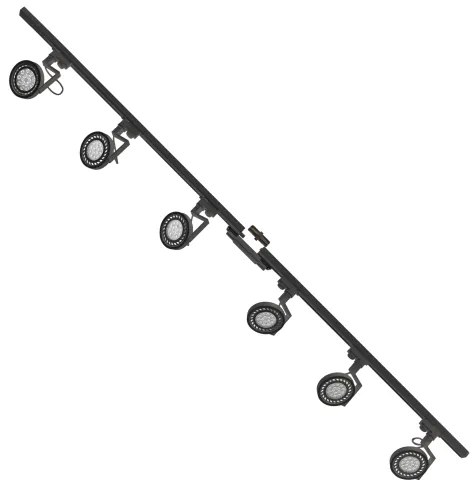 Zuma Line 3028 - Bodové svietidlo v lištovom systéme MASTER 6xGU10/10W/230V čierna