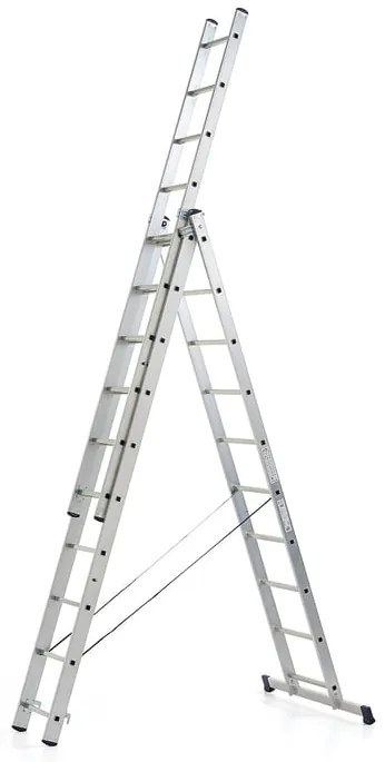 Rebrík MATTERHORN, 3-dielny, 3x10 priečok, 4350 mm