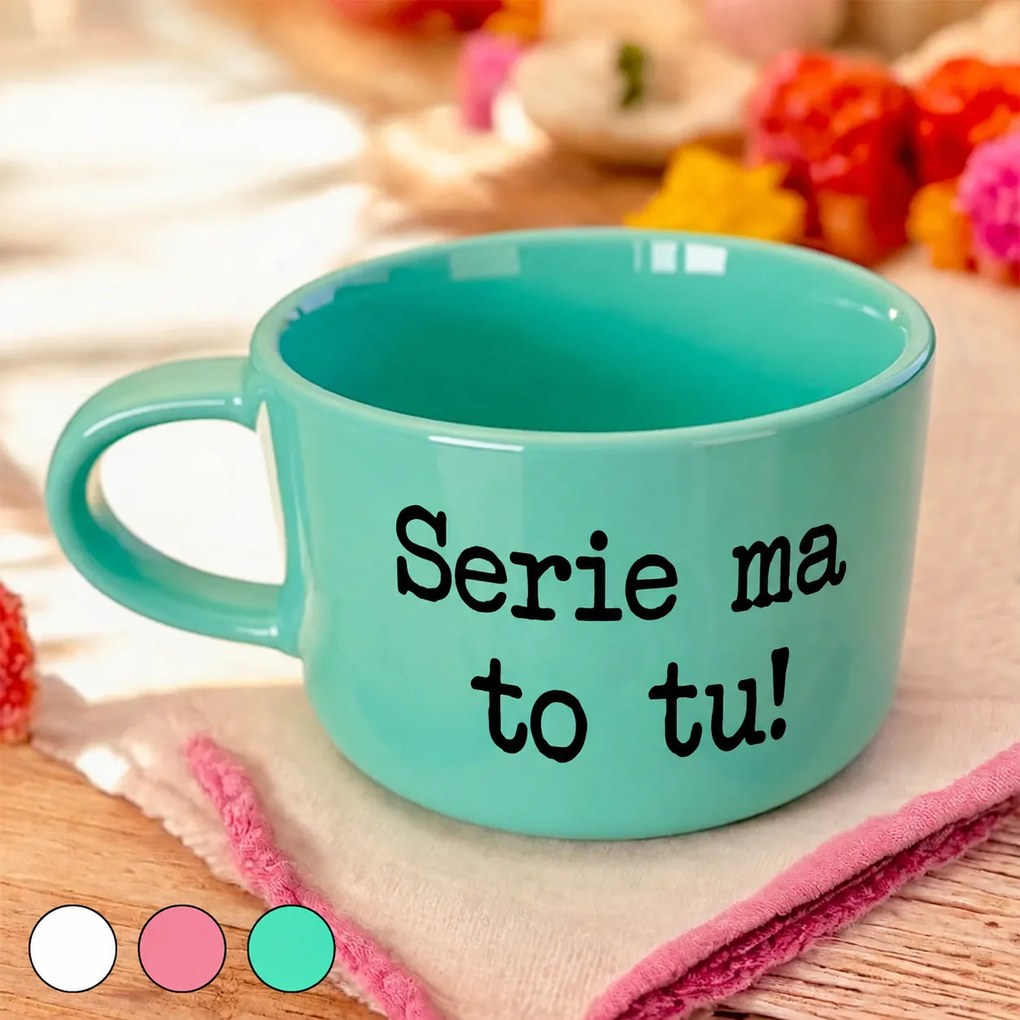 Ahome Hrnček makronka - Serie ma to tu! Vyberte farbu: Mätová