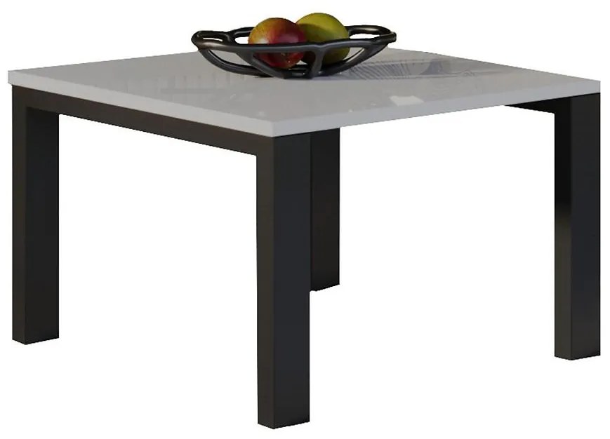 Konferenčný stolík Garold 80 biela lesklá