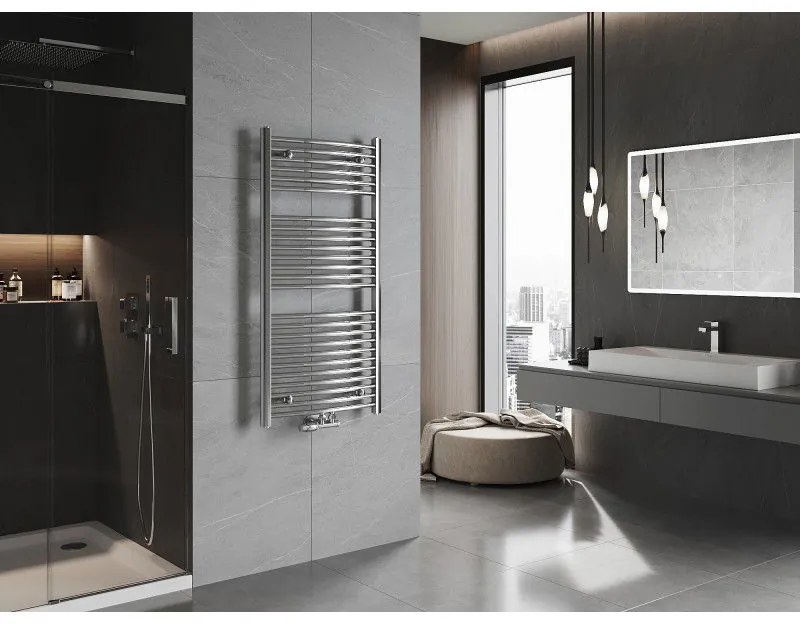 Mexen Ares, vykurovacie teleso 1200x600 mm, 490 W, chrómová, W102-1200-600-00-01