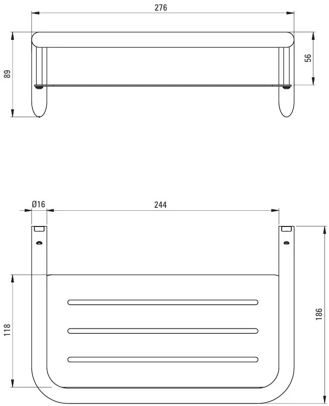 Deante SILIA, kúpeľňový kôš do sprchy, brúsený bronz, DEA-ADI_C551