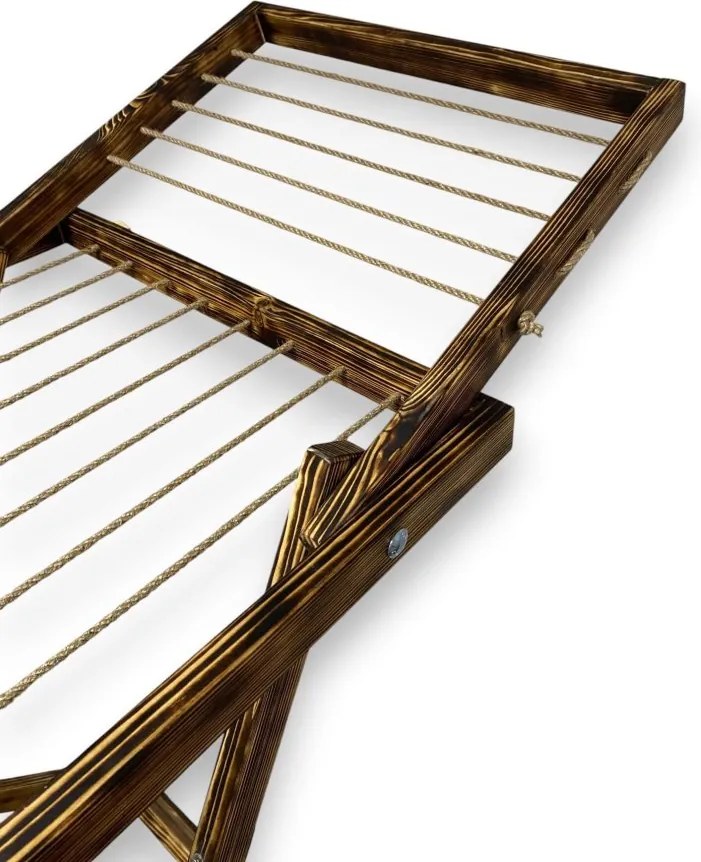 Veľký sušiak na bielizeň, sušiak na prádlo - tmavý, drevený, voľne stojací - trendy domácnosť