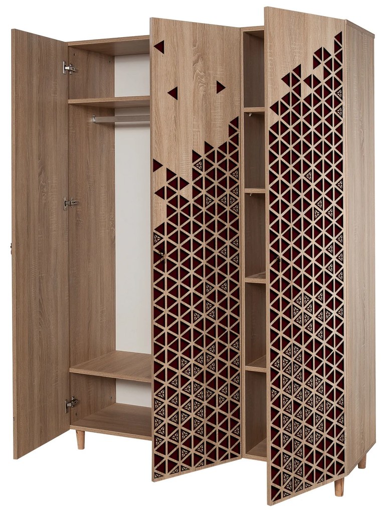Šatníková skriňa Modella 122 (dub sonoma). Akcia -18%. Vlastná spoľahlivá doprava až k Vám domov. 1088281