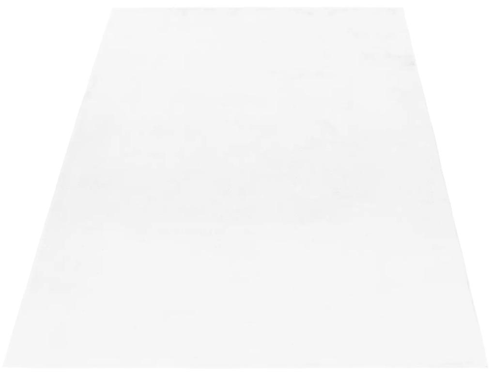 Ayyildiz Kusový koberec POUFFY 5100, Biela Rozmer koberca: 60 x 110 cm