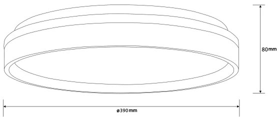 Brilliant - LED Stropné svietidlo KALMAR LED/26W/230V 3000K pr. 39 cm čierna