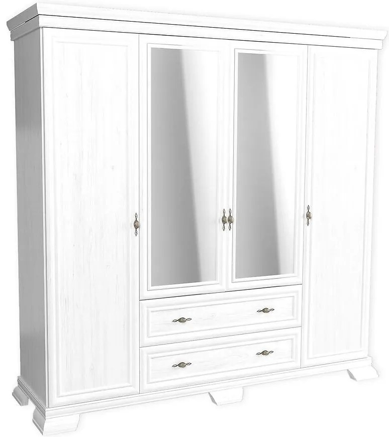 Skriňa Kora KS3 208 cm biela