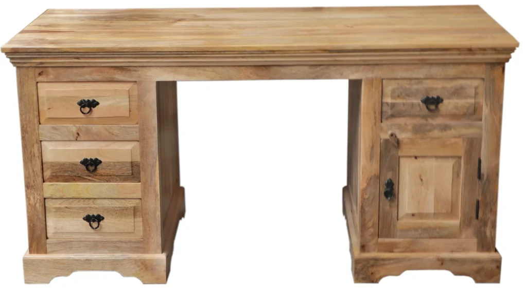 furniture-nabytek.cz - Písací stôl z masívneho mangového dreva 160x80x76