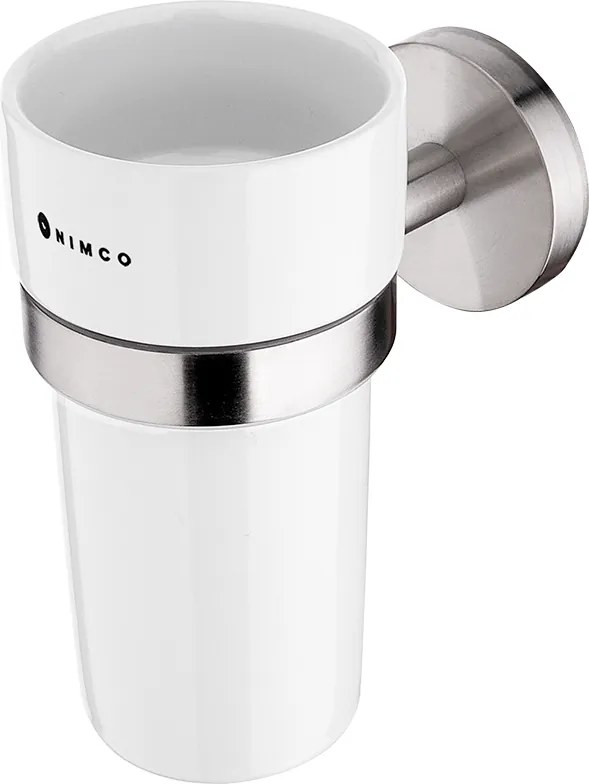 Nimco Držiak na kefky, nádobka keramická UNIX nerez - UNM 13058KN-10
