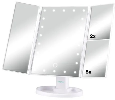 Beper - Kozmetické zrkadlo s LED podsvietením 4xAAA/5V