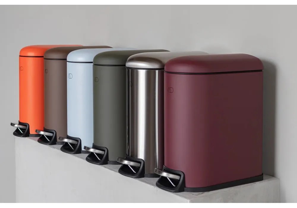 Nášľapný odpadkový kôš z nehrdzavejúcej ocele v striebornej farbe 10 l Wather – Mette Ditmer Denmark