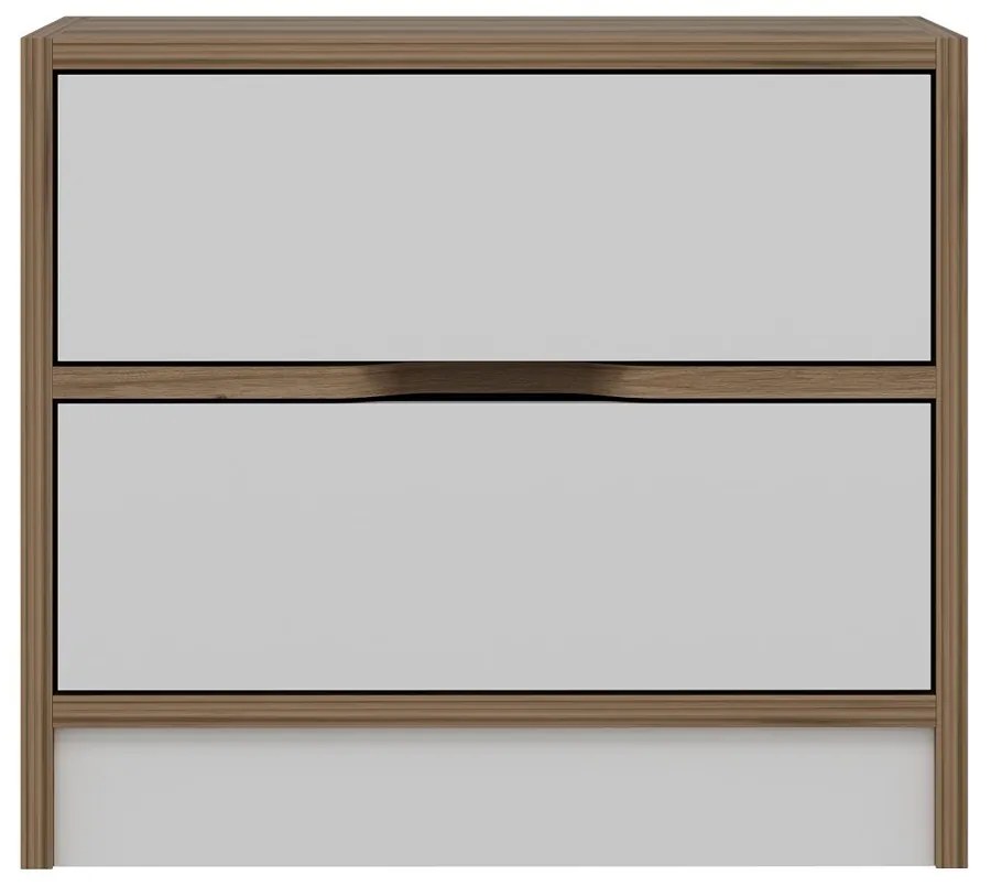 Nočný stolík Elina Walnut White