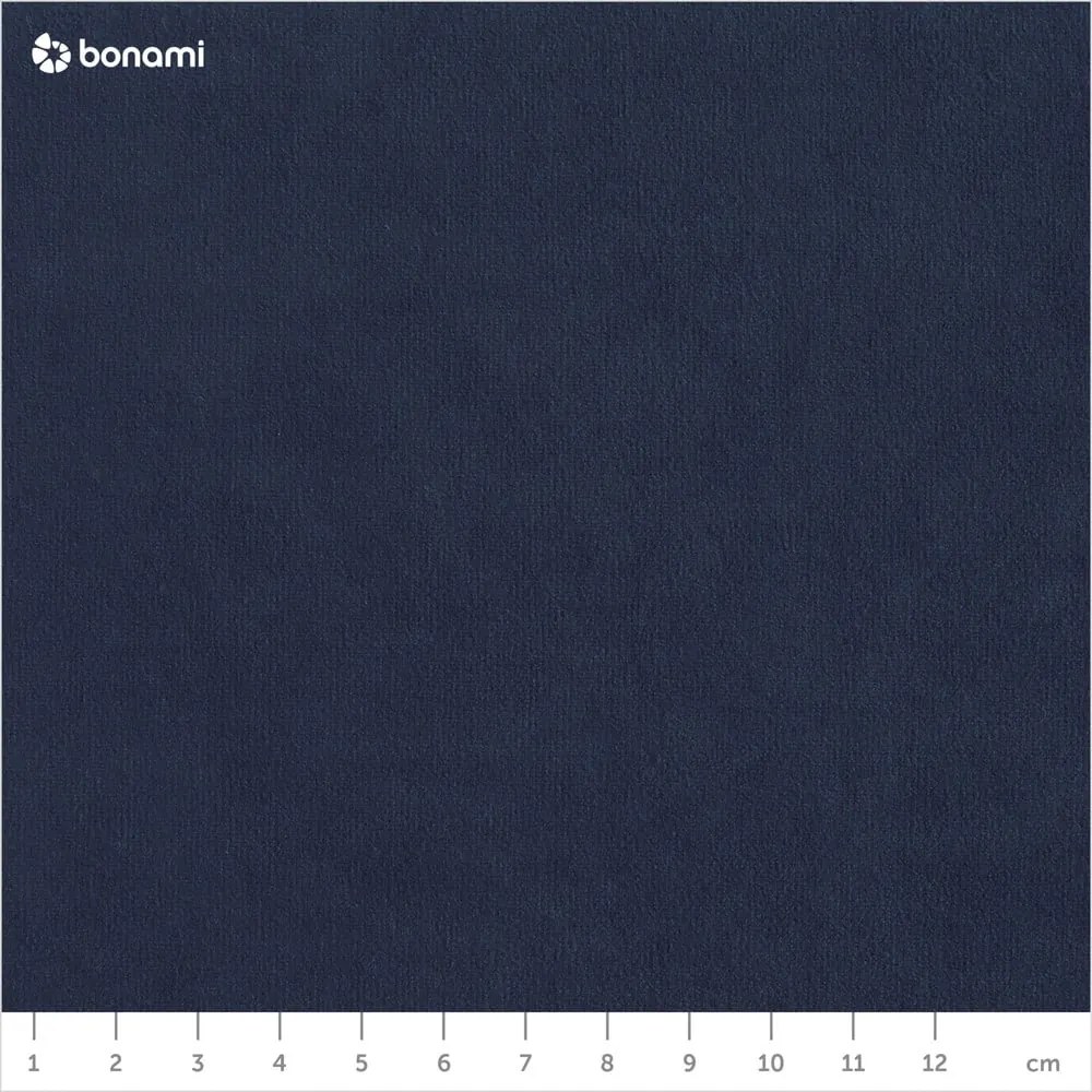 Tmavomodrá zamatová rozkladacia rohová pohovka Miuform Stylish Stan, ľavý roh