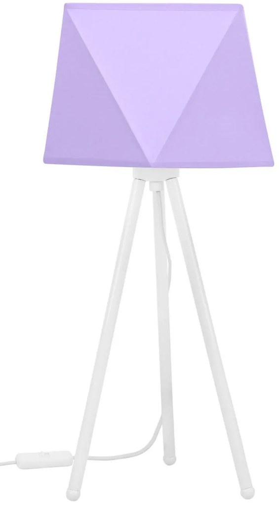 Stolná lampa Diamond, 1x textilné tienidlo (výber z 10 farieb), (výber z 3 farieb konštrukcie)