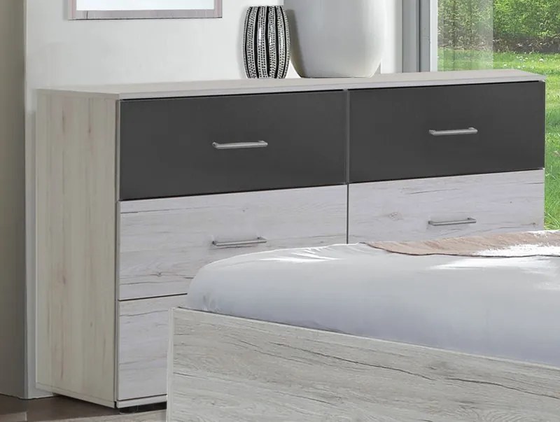 Úzká komoda Mega 139, dub sonoma