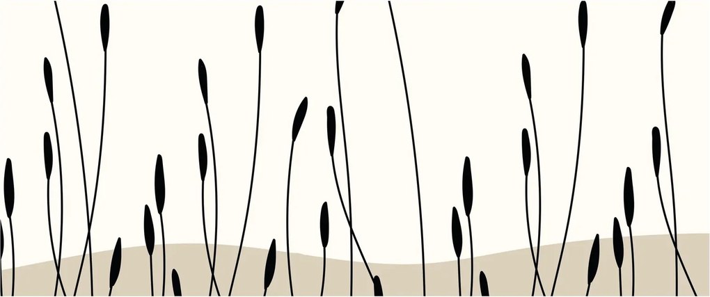 Obraz - Grafická lúka N⁰3 (120x50 cm)