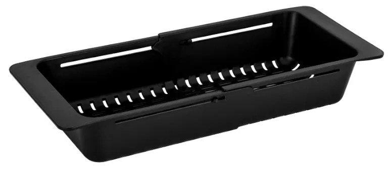 Gamma Gamma, teleskopický košík do drezu, čierna matná, GMA-KOP-BK