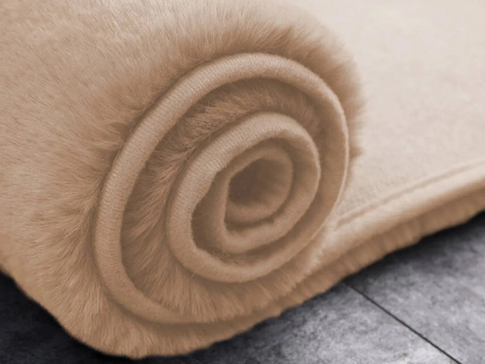 TZ Béžový okrúhly koberec Rabbit Rozmer: 150