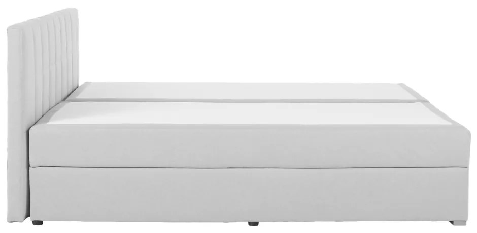 Boxspringová posteľ 180x200, svetlosivá, FERATA KOMFORT