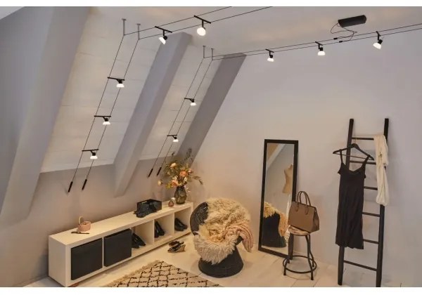 Paulmann 94450 - SADA 5xGU5,3/10W Bodové svietidlo SHEELA 230V čierna