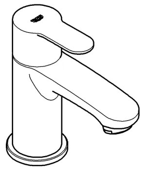 GROHE 23039002 - Stojanová batéria EUROSTYLE COSMOPOLITAN veľkosť XS chróm