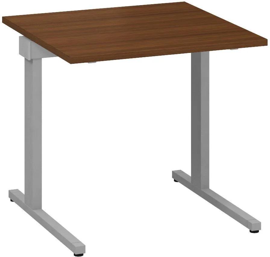 Kancelársky písací stôl CLASSIC C, 800 x 800 mm, dezén orech