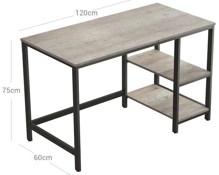 Kancelársky stôl VASAGLE LWD47MB