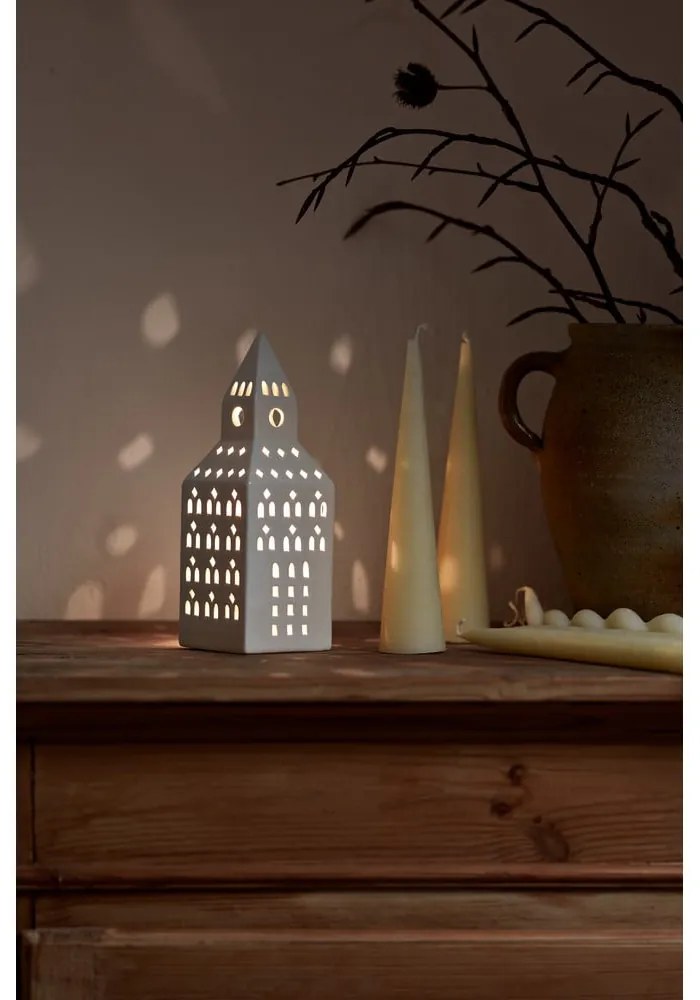 Keramický svietnik na čajovú sviečku Urbania Lighthouse Church Tower – Kähler Design