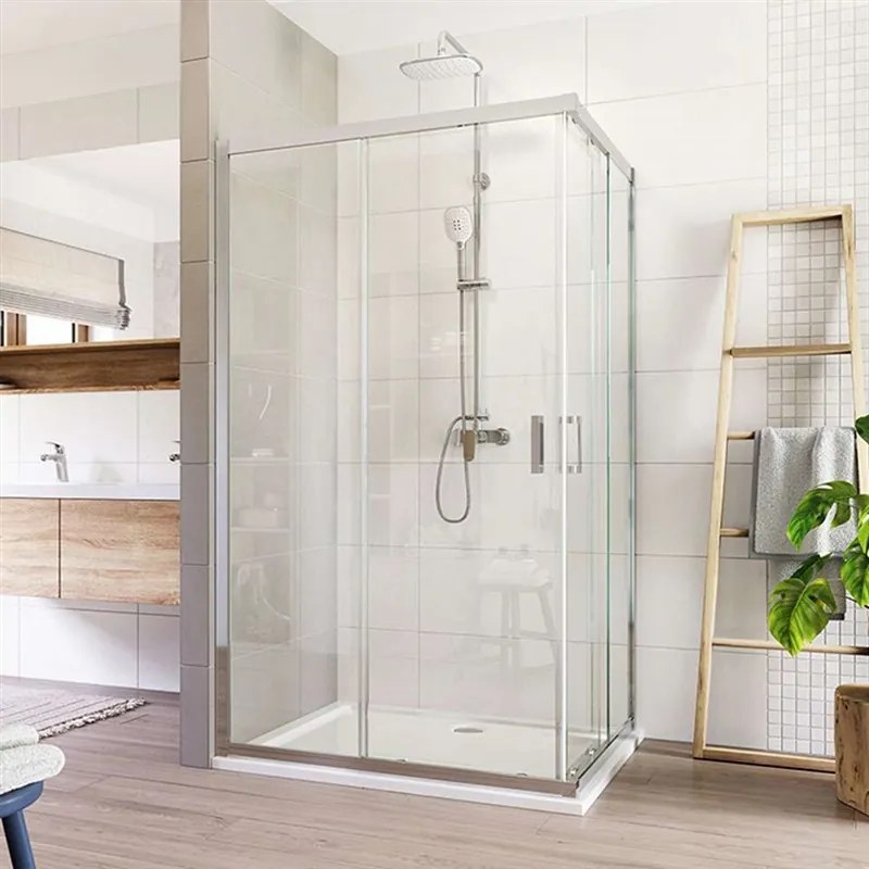 Mereo Mereo, Sprchovací kút, LIMA, obdĺžnik, chróm ALU, sklo Číre, MER-CK82413K