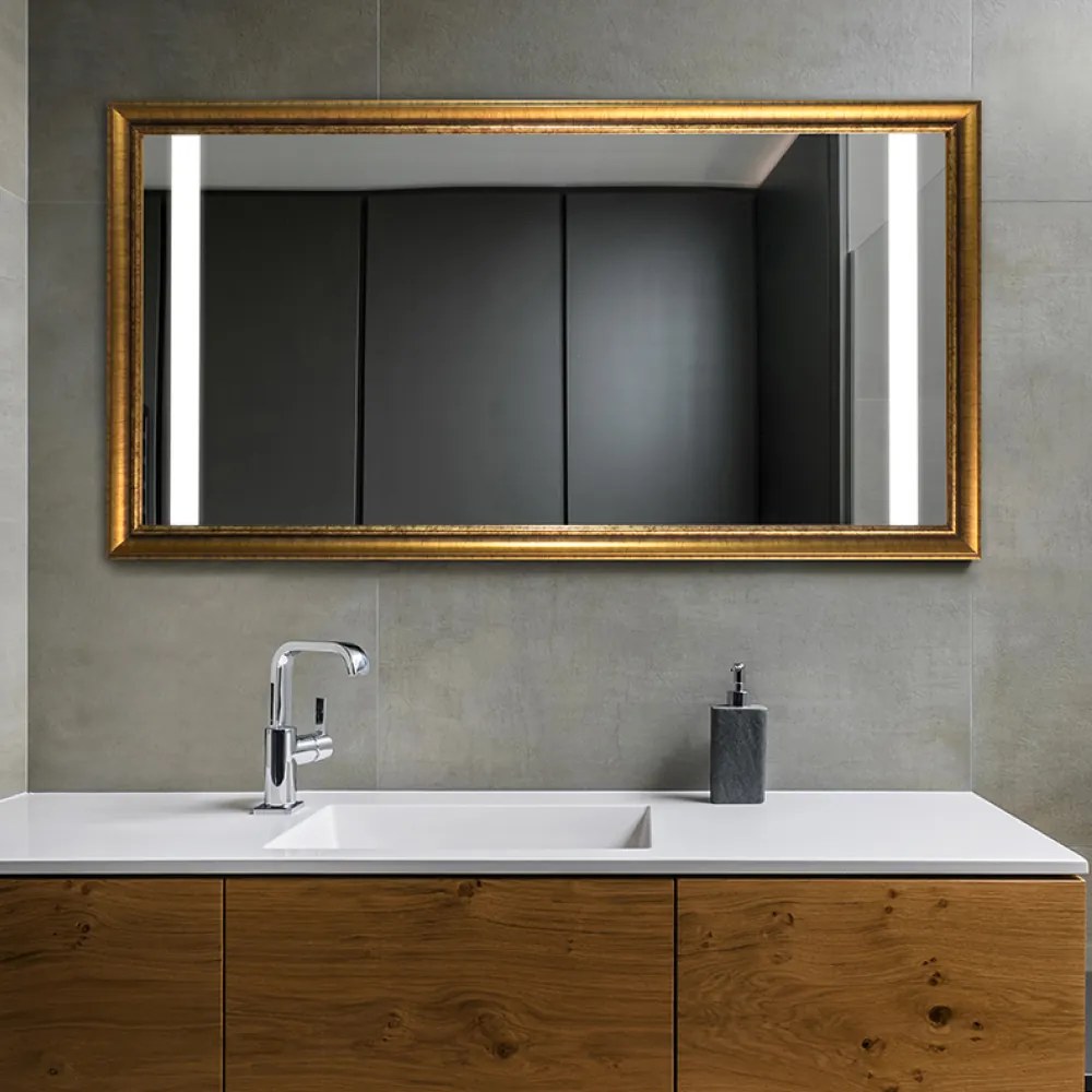 Zrkadlo Wood LED Arans typ A Rozmer zrkadla: 120 x 65 cm