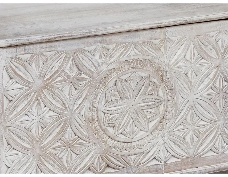 furniture-nabytek.cz - Masívna predsieňová stena Mackay z mangového dreva, lakovaná, biela