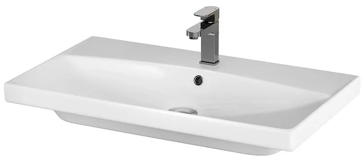 Cersanit City, skrinkové umývadlo 80x46 cm, biela, K35-061