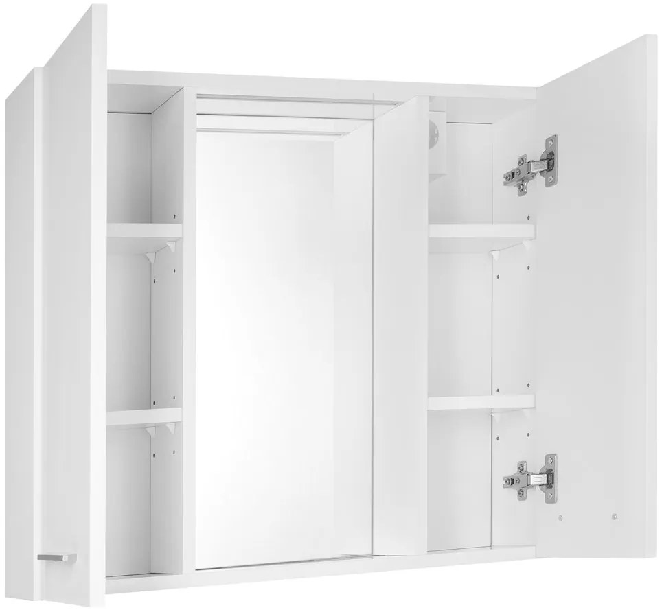Aqualine Aqualine, ZOJA/KERAMIA FRESH STRIP galérka s LED osvetlením, 70x60x14cm, biela, 45025S