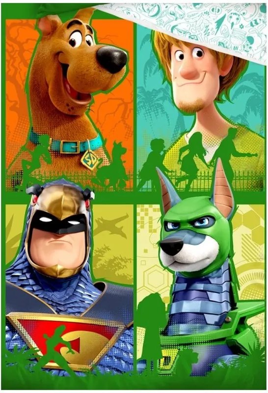 Bavlnené posteľné obliečky Scooby-Doo - Scoob! - 100% bavlna prémiovej kvality renforcé - 70 x 90 cm + 140 x 200 cm