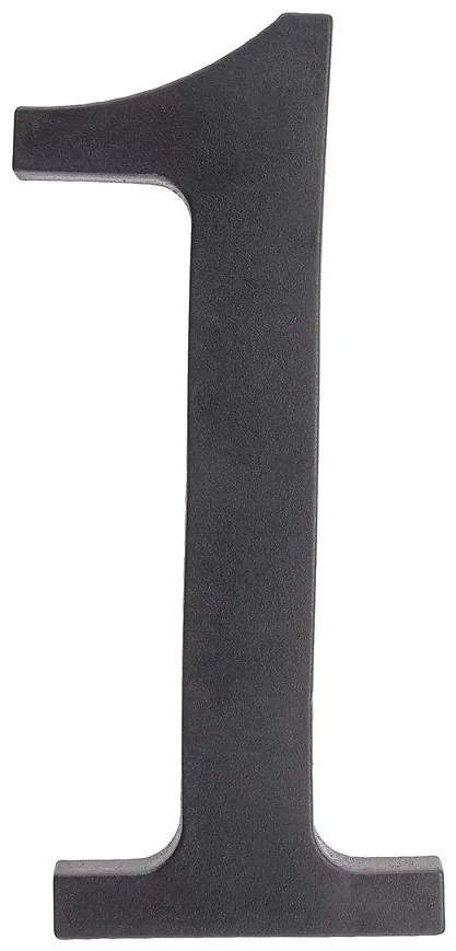 Čierna plastová číslica 1
