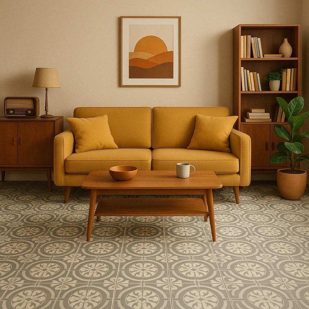 Beaulieu International Group, PVC podlaha - lino Domo 2162, na mieru, šíře 4m, šedá, bez podkladu, kuchyňa