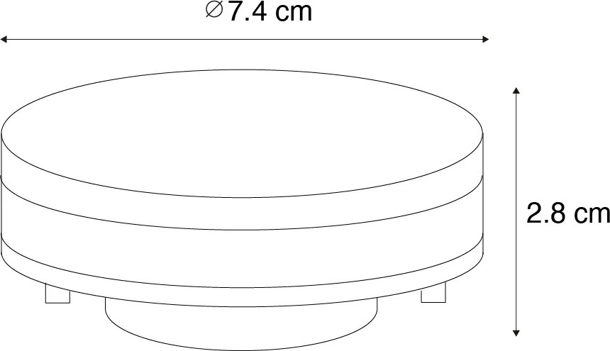 Sada 3 inteligentných stmievateľných LED žiaroviek GX53 9W 806LM 2700K-6500K vrátane Zigbee Smart Hub