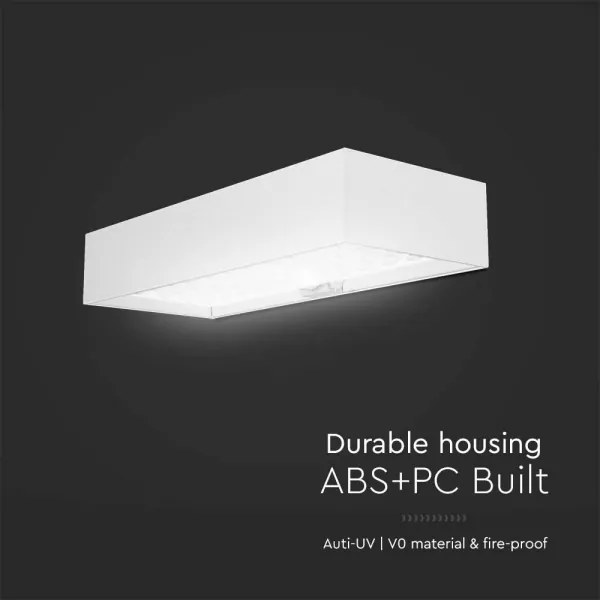 LED Solárne nástenné svietidlo so senzorom LED/6W/3,7V IP65 4000K 3000 mAh biela