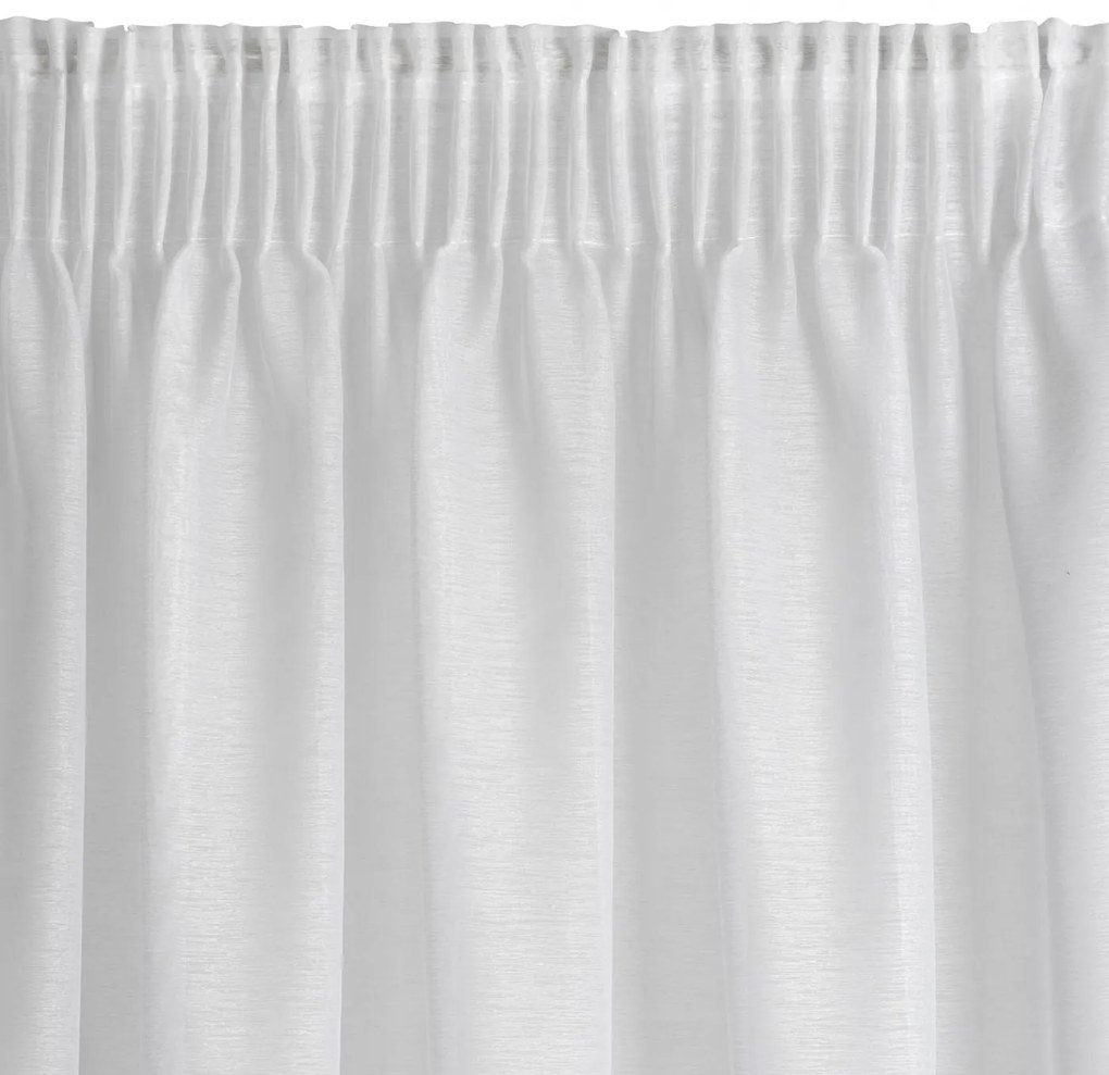 ZÁCLONA NA PÁSKE REBECCA 300X150 CM BIELA