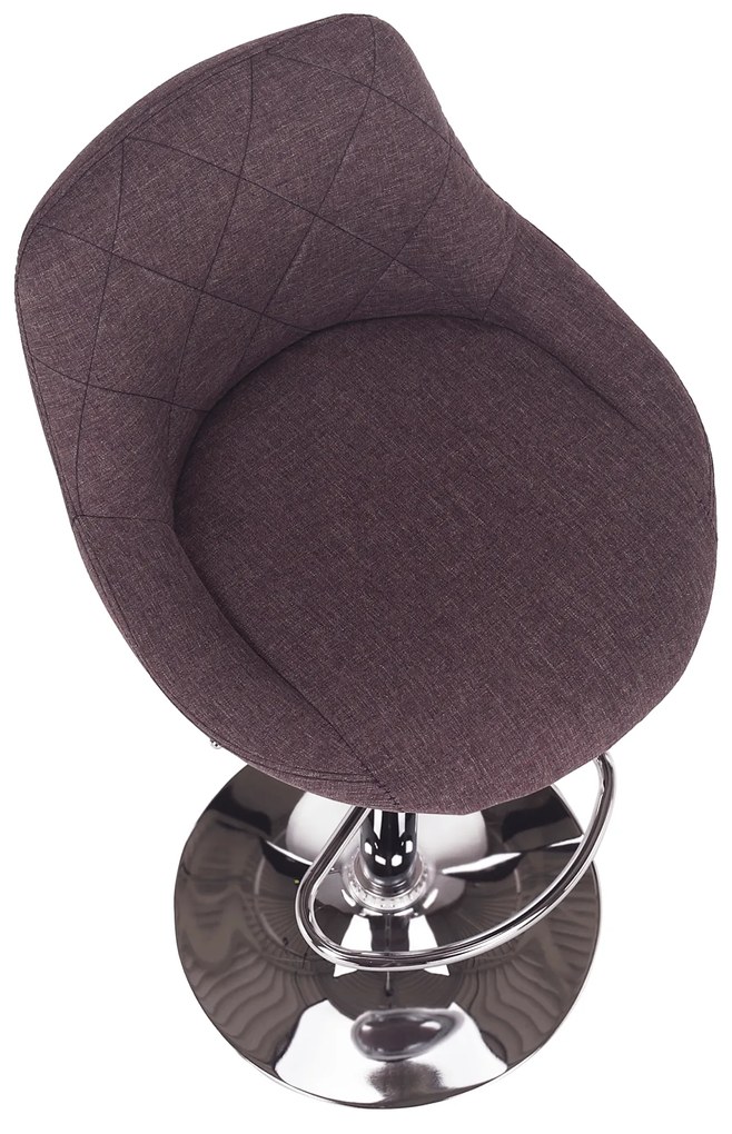 Kondela Barová stolička, sivohnedá TAUPE/chrómová, MARID