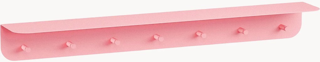 Kovový nástenný vešiak's háčikmi a policou na klobúky Malou