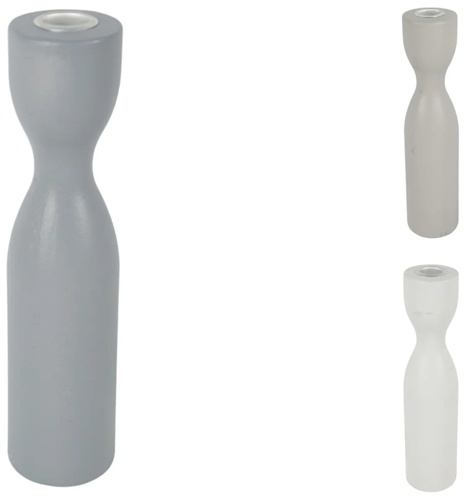 Drevený svietnik TORNE 25 cm - viac farieb