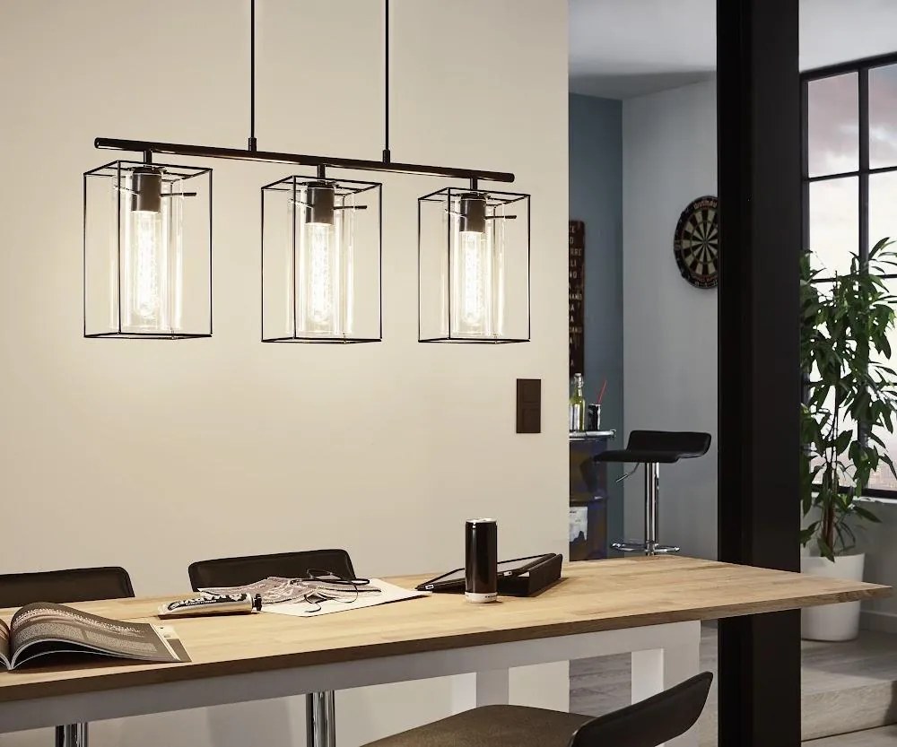 Závesné svietidlo EGLO LONCINO pendant black 49496