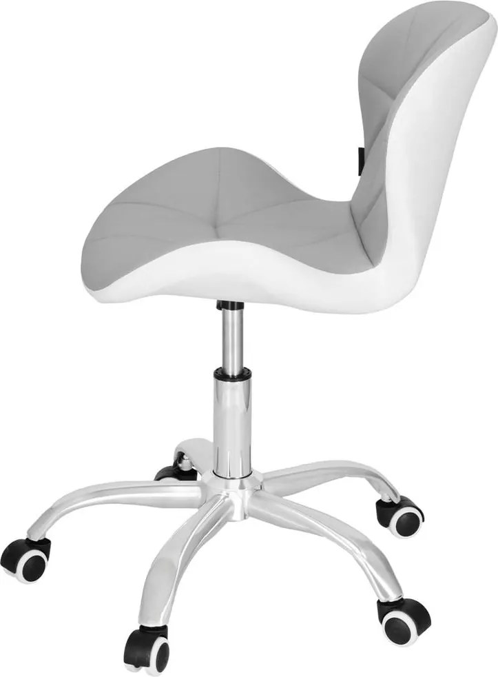 Springos kancelárska stolička – otočná stolička na kolieskach pre prácu a štúdium Farba: sivá