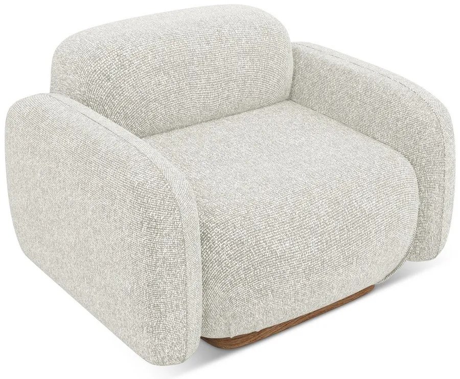 Krémovobiele kreslo Ailani – Makamii