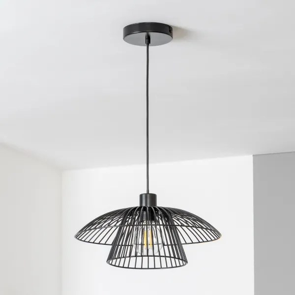 Brilagi - LED luster na lanku CERIA WIRE 1xE27/40W/230V pr. 38 cm čierna